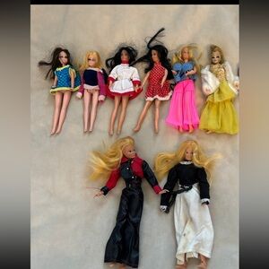 Vintage 1970’s Topper Dawn Dolls Bundle, 8 Dolls with the Clothes worn in photo